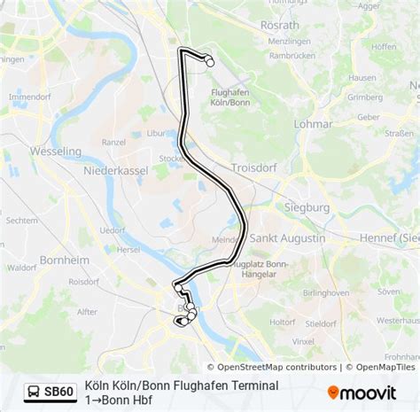 Sb Route Schedules Stops Maps K Ln Bonn Flughafen Terminal