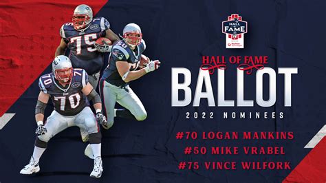 Patriots Announce 2022 Hall of Fame Finalists