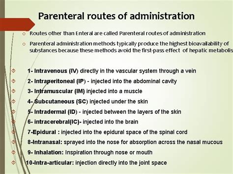 Introduction To Laboratory Of Pharmacology Routes Of Drug