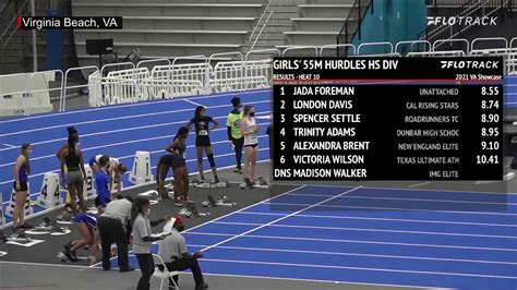 High School Girls' 55m Hurdles, Prelims 11 | The VA Showcase