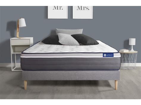 Matelas Sommier X Ressorts Ensach S Et M Moire De Forme Actisom