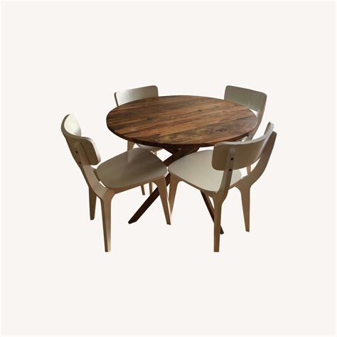 Cb2 Dining Table 4 Chairs Aptdeco