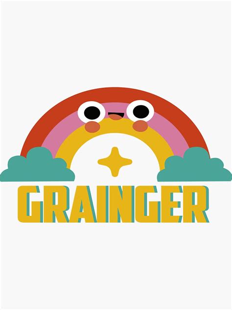 "grainger logo" Sticker for Sale by ANMYG | Redbubble