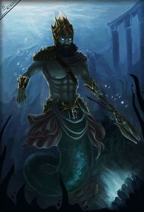 Poseidon Fanart For Smite Fan Art Poseidon Deviantart