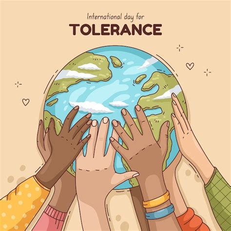 Free Vector Hand Drawn International Day For Tolerance Illustration