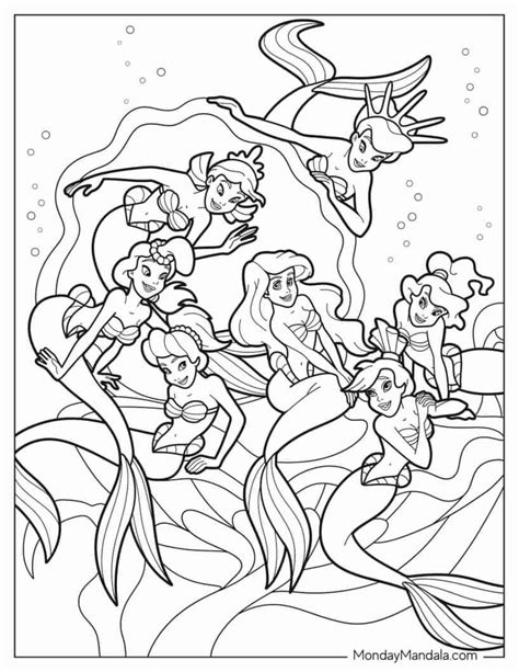 28 Ariel Coloring Pages Free Pdf Printables Ariel Coloring Pages