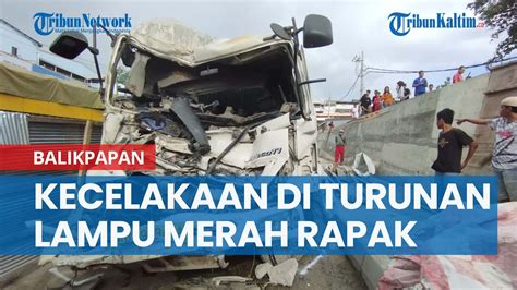 Kecelakaan Di Lampu Merah Rapak Kejadian Lagi Sopir Truk Molen Dalam