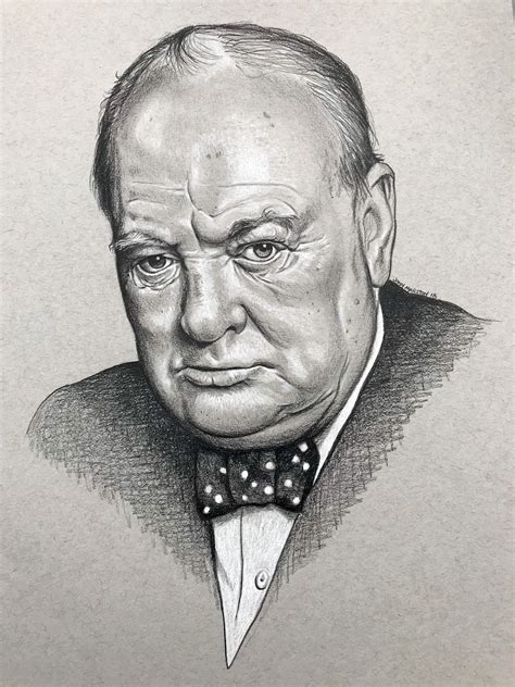 Portrait of Winston Churchill :: Behance