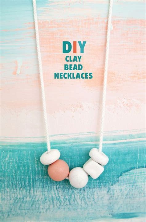 Make It Clay Bead Necklaces D E S I G N L O V E F E S T Clay Bead