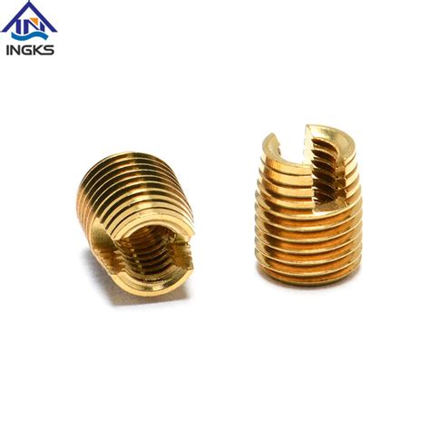 Brass Slotted Self Tapping Threaded Inserts Slotted Threaded Inserts