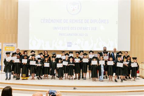 Cérémonie de remise de diplômes 2023 Université des enfants