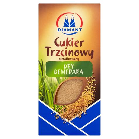 Diamant Dry Demerara Cukier Trzcinowy Nierafinowany 500 G Delikatesy