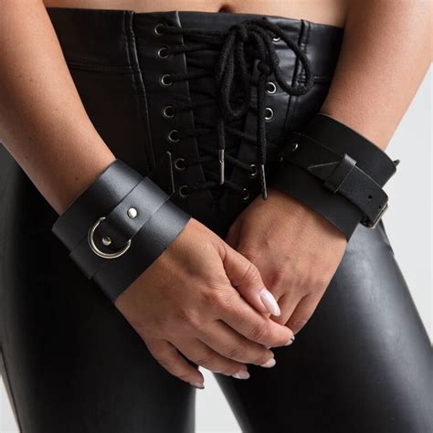 Womens Handcuff Bracelets Available In Premium Leather Etsy