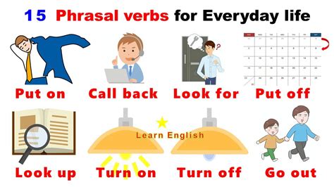 15 Phrasal Verbs For Everyday Life English Vocabulary YouTube