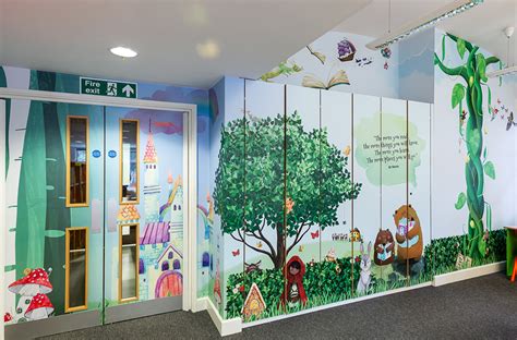 Brentfield Primary School Library Wall Art - Promote Your School