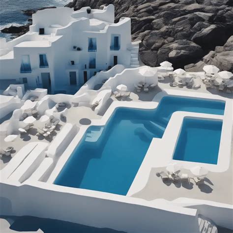 Mykonos Cove Hotel Pools Stable Diffusion Prompt | PromptBase