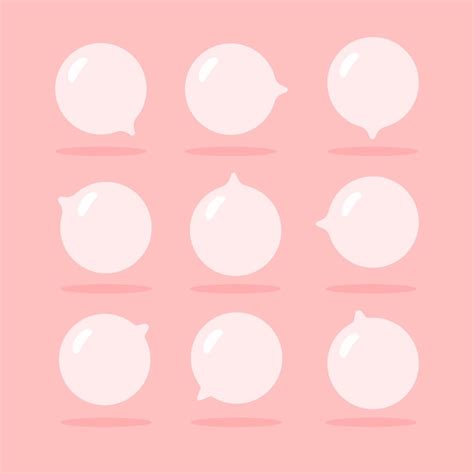 Premium Vector Vector Dialog Box Bubble Set Isolated On Pink