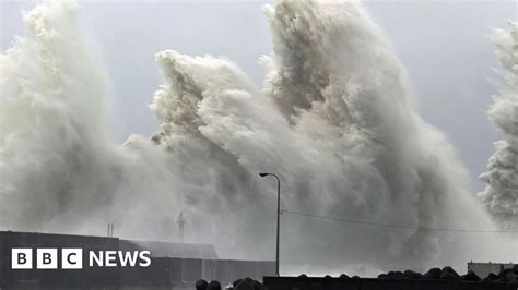 Japan Storm Nine Million People Told To Evacuate As Super Typhoon