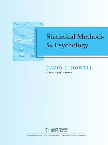 Statistical Methods For Psychology By David C Howell Open Library