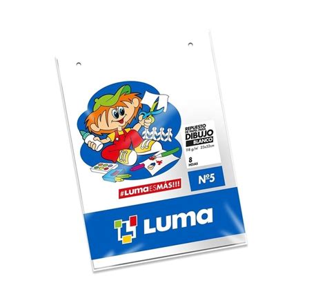 REPUESTO DE DIBUJO NRO 5 BLANCO LUMA EXITO MIL28 X 8 HOJAS