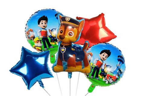 Zestaw Foliowych Balon W Psi Patrol Paw Patrol Chase Na Urodziny Szt