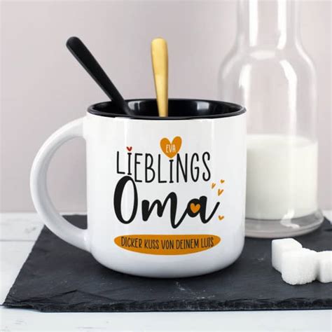 XL Kaffeetasse Mit Name Und Wunschtext Lieblingsoma