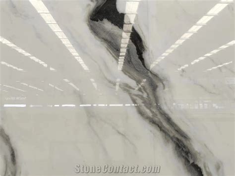 Sintered Stone Panda White Marble Vein Sintered Stone Floor From China