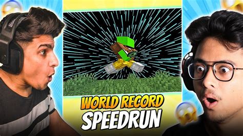 😱 Worlds Fastest Minecraft Speedrun Record With Teddygaming Youtube