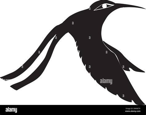 Silueta De Colibrí Imagen Vector De Stock Alamy