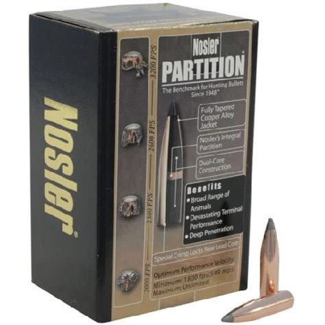 308 Nosler Partition 200gr X 50 Brothers Arms