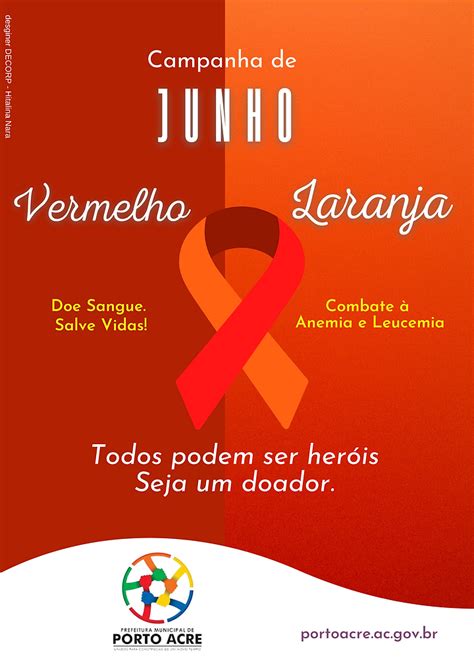 Campanha De Junho Vermelho E Laranja