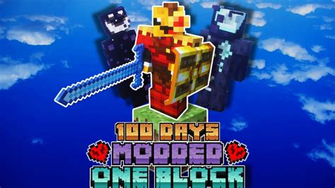 I Survived Days In Modded One Block Skyblock In Minecraft Hardcore