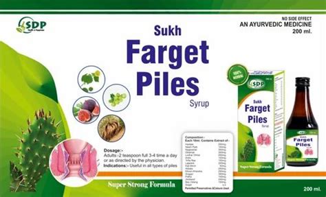 Sukh Farget Piles Syrup Ml At Best Price In Sonipat Id