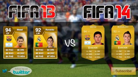 FIFA 14 Ultimate Team - Official Player stats comparison Ep. 1 ft Messi ...