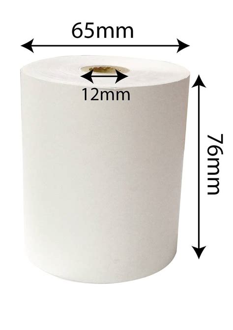 2ply NCR Dot Matrix Paper Roll For Receipt Printer - 76x65x12mm