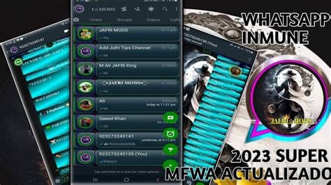 WHATSAPP INMUNE 2023 MODS MFWHTSAPP UNCLONE CLONE YouTube