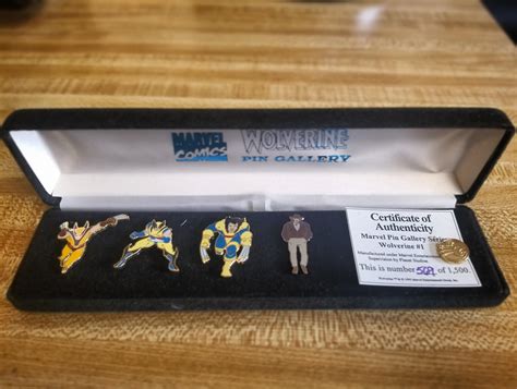 My latest score! A rare Wolverine pin gallery from 1995! : r/Marvel