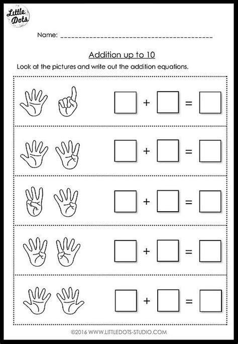 Kindergarten Addition Within 10 Worksheets And Activities Addition