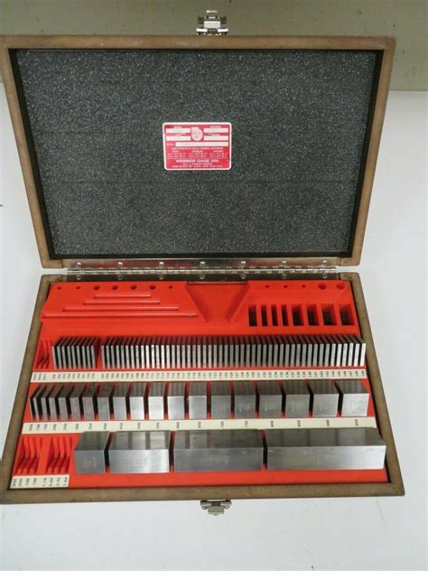 Starrett Webber Inches Gage Block Set Pcs Ss A New