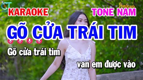 Karaoke G C A Tr I Tim Tone Nam Nh C S Ng Rumba Hay Youtube