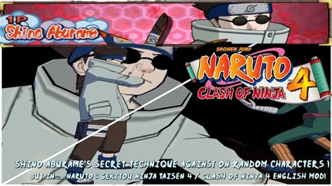 Naruto Clash Of Ninja English Dub Mod Shino Aburame S Secret