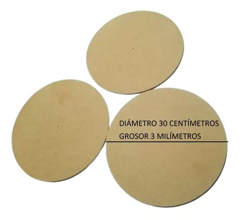 Comprar Circulos De Mdf 30 Cm De Diametro Grosor 3 Mm 10 Piezas