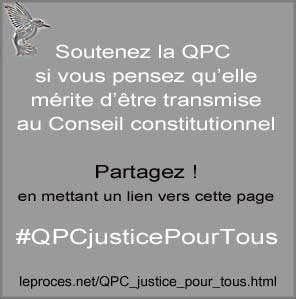 QPC question prioritaire de constitutionalité JusticePourTous