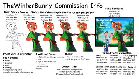 COMMISSIONS OPEN by White-Rabbit-Art on DeviantArt