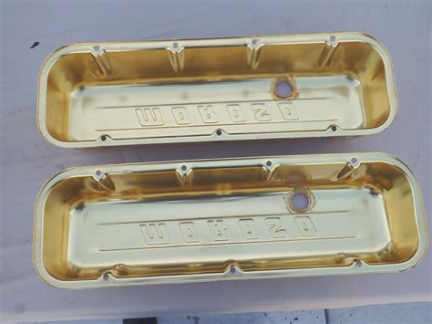 Vintage Moroso Gold Anodized Aluminum Valve Covers Big Block Chevy Day 2 Awesome Ebay