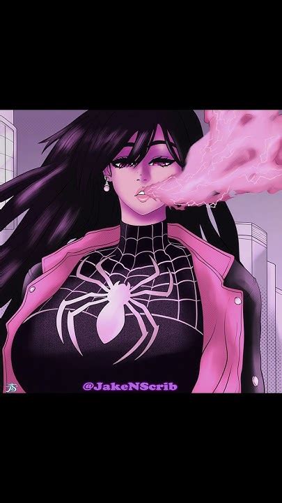 The Spider Girl Illustration Timelapse Shorts Art Digitalart Fanart Youtube