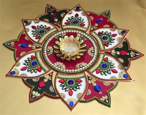 Round Acrylic Rangoli Packaging Type Plastic Box Size Dimension 12