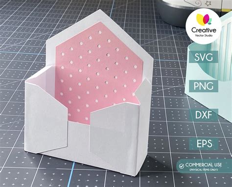 Envelope Flower Box SVG Templates | Creative Vector Studio