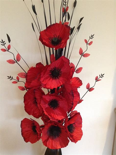 Faux Poppy Flowers To Buy At Mary James Blog