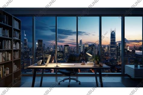 minimalist desk interior room